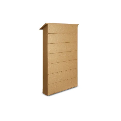 36 x 36 Outdoor Message Center with Posts   Cork Board | Left Hinged Single Door Information Board, with Eco-Design Faux Wood