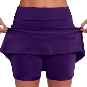 aihihe Pleated Skirts for Women Plus Size Pink Womens Shorts Casual Long Length Tennis Dress with Pockets Plus Size