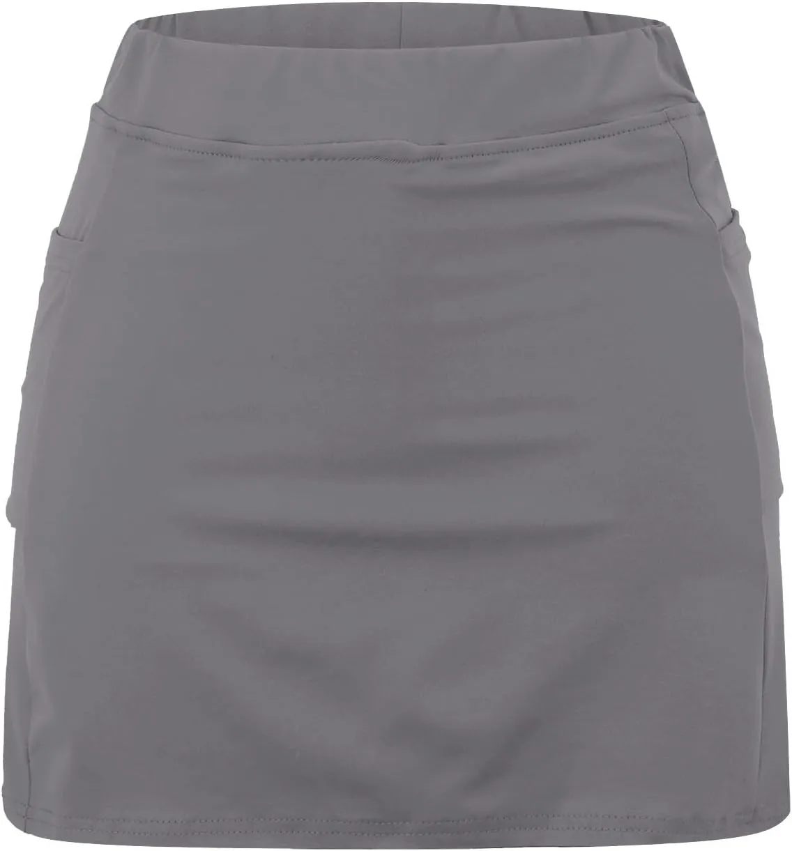 aihihe Skirts for Women Slit Trendy Summer Knee Length Modest Skorts for Women Knee Length Black Mini Skirt Women with Shorts