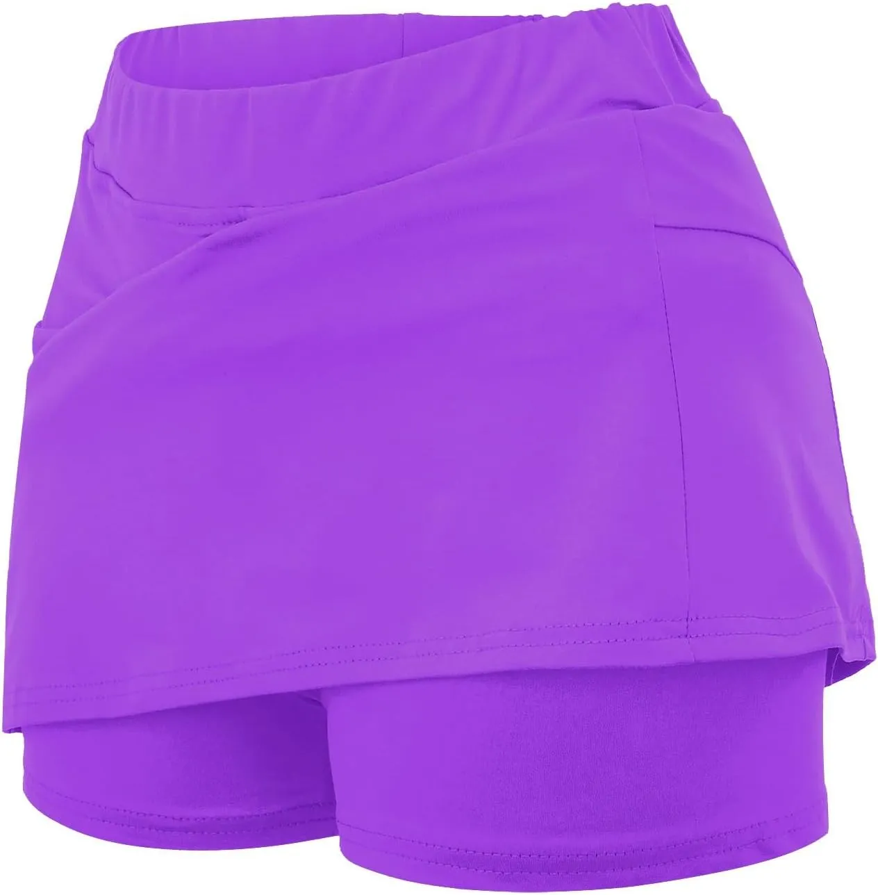 aihihe Skirts for Women Work Casual Long Skirts with Shorts for Women Trendy Summer Womens Shorts Casual Plus Size