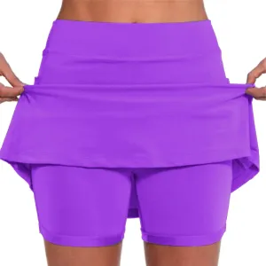 aihihe Skirts for Women Work Casual Long Skirts with Shorts for Women Trendy Summer Womens Shorts Casual Plus Size