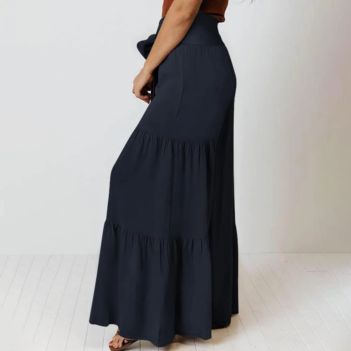 Arssm Women Wide Leg Pants High Waist Dressy Bow Tie Pant Work Business Casual Trousers