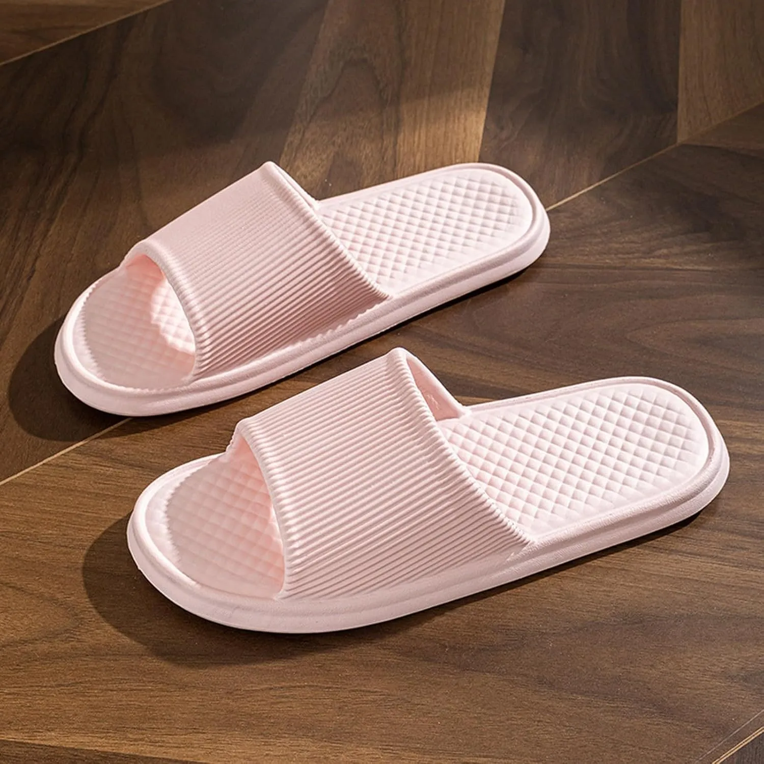 Bath Slippers Shower Shoes for Living Room Pool Beach Spa Public Showers Pillow Slippers for Women and Men