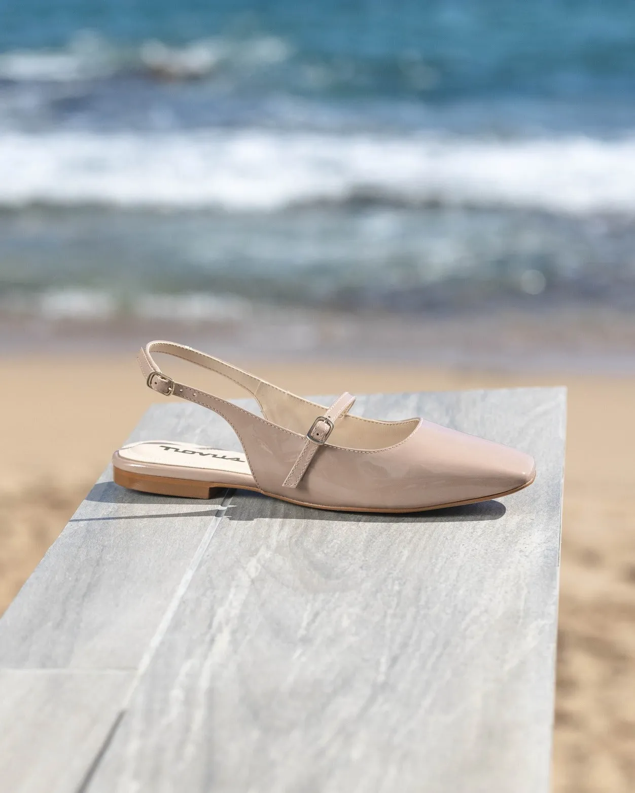Bianca Nude Patent Leather