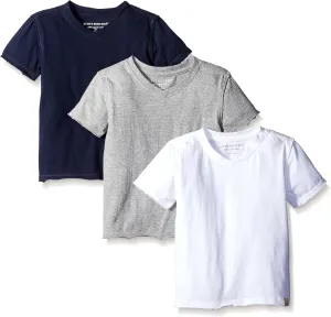Burt's Bees Baby Boys Infant and Toddler 100% Organic Cotton Short Sleeve V Neck T-Shirts, Size 3 Months - 7 Years Old