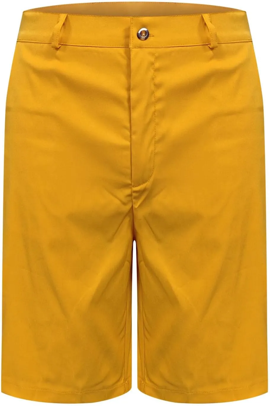 Casual Golf Chino Shorts for Men 2025 Button Waist Summer Work Suit Shorts Loose Business Half Pants with Pockets