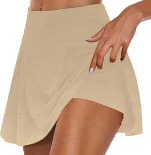 FZYLQY Shorts for Women High Waisted Tennis Skirts with Pockets Tennis Golf Skirts Elastic Athletic Golf Skorts with Pockets
