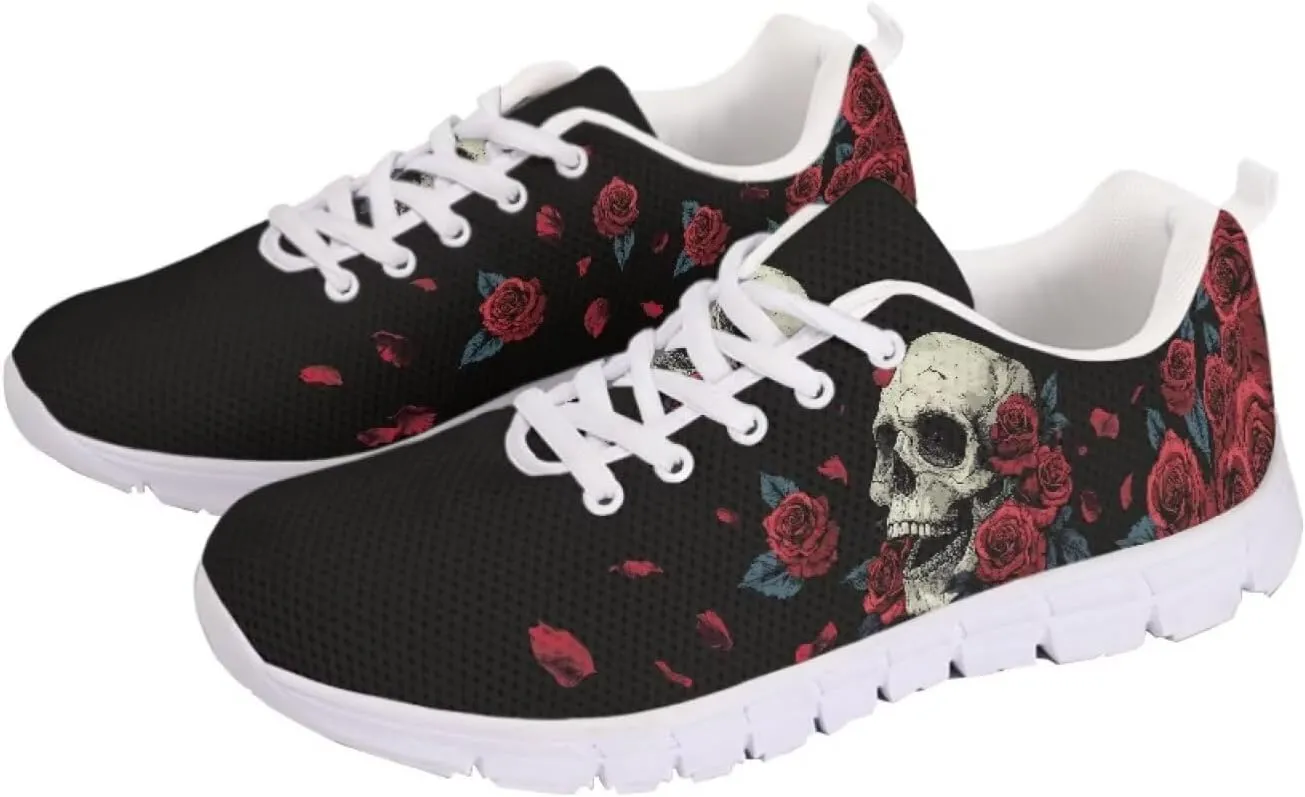 Jeiento Women Trainers Sports Running Shoes Causal Travel Walking Flat Shoe Lace-up Breathable for Lady Teenager Girls