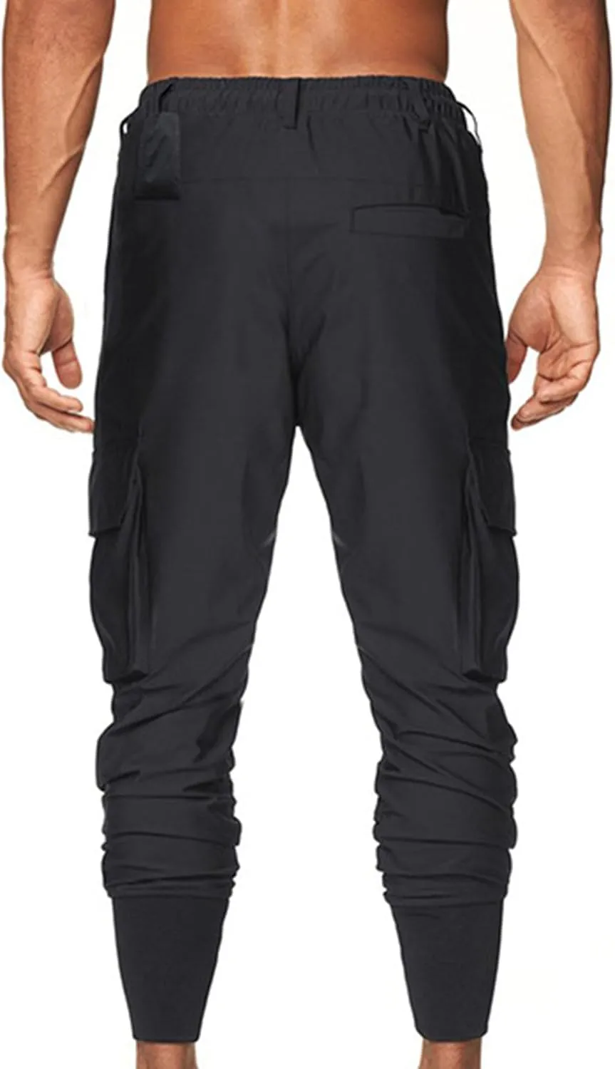 JEShifangjiusu Mens Hiking Chino Pants Lightweight Slim Fit Stretch Work Tapered Pants Casual Golf Workout Jogging Trousers