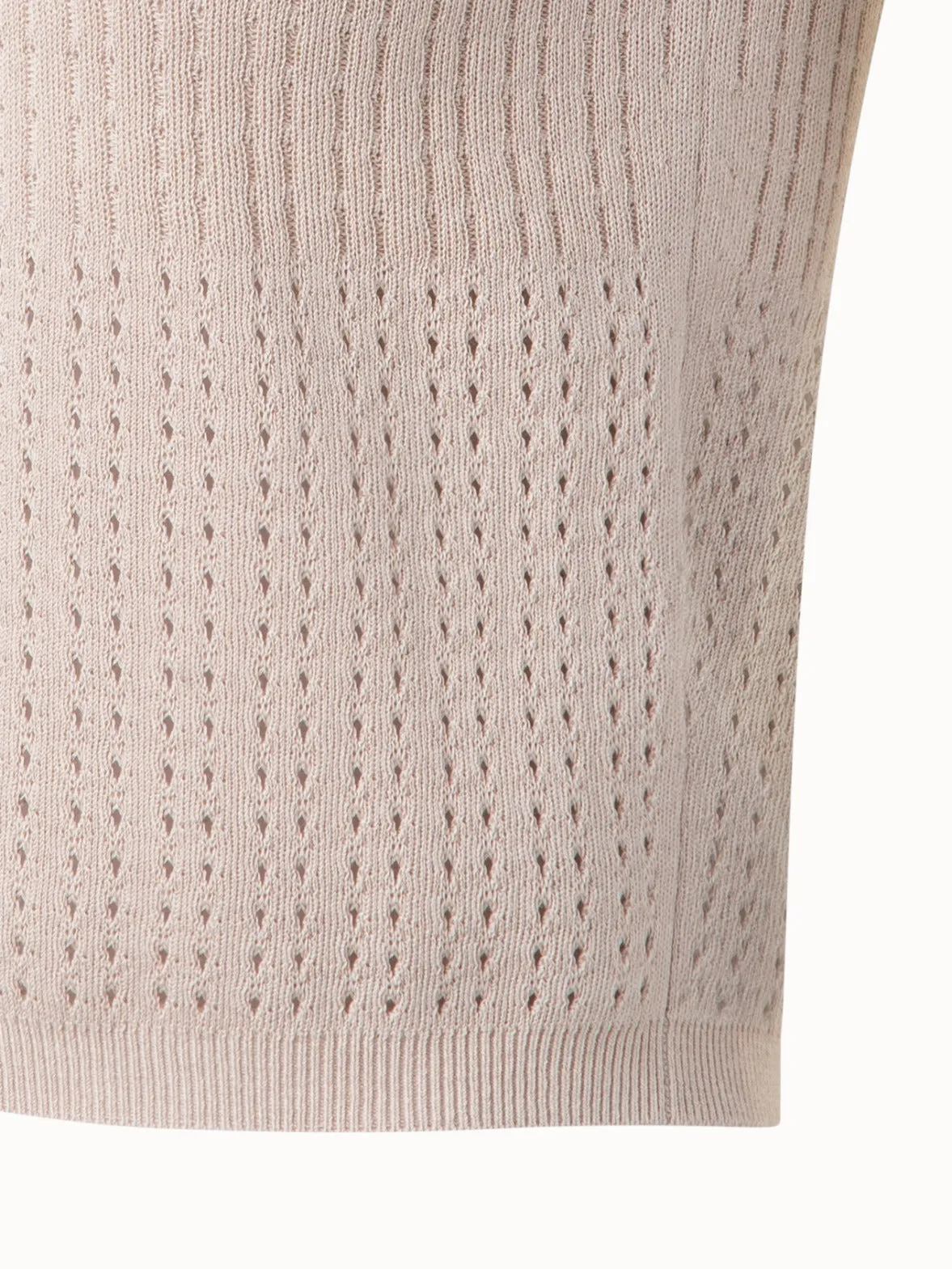 Knit Top in Silk Cotton Ajour