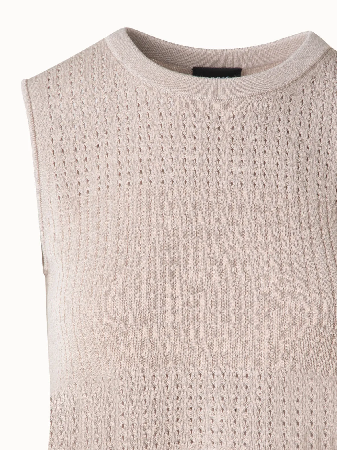 Knit Top in Silk Cotton Ajour