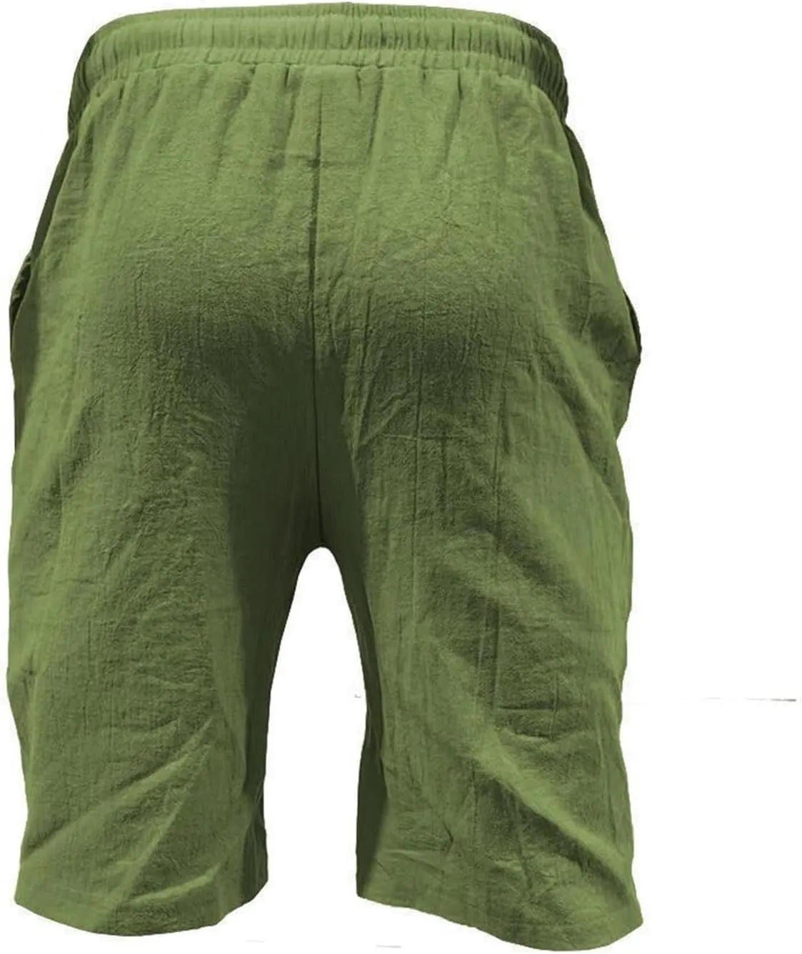 LCMTWX Mens Casual Shorts Lightweight Loose 3/4 Shorts Drawstring Elastic Waist Baggy Wide Leg Casual Beach Yoga Trousers