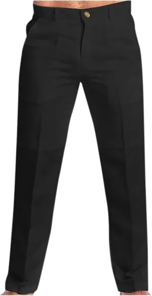 Linen Pants for Men Lightweight Beach Casual Yoga Pants Summer Vacation Hawaiian Slacks Plain Straight Leg Trousers