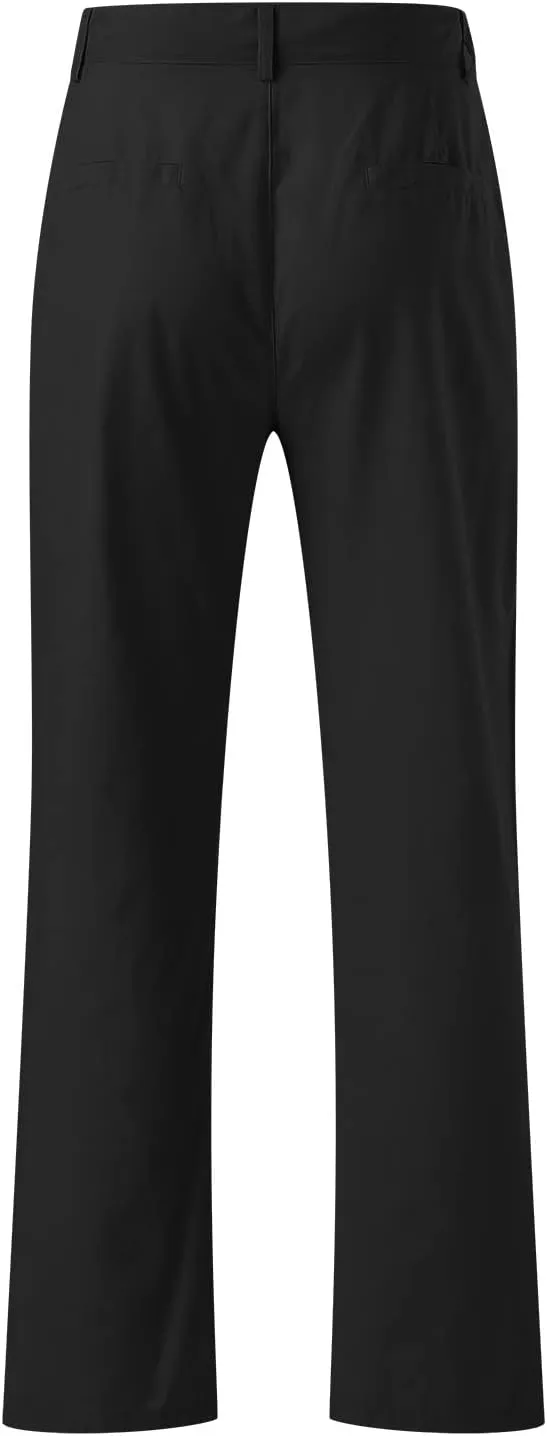 Linen Pants for Men Lightweight Beach Casual Yoga Pants Summer Vacation Hawaiian Slacks Plain Straight Leg Trousers