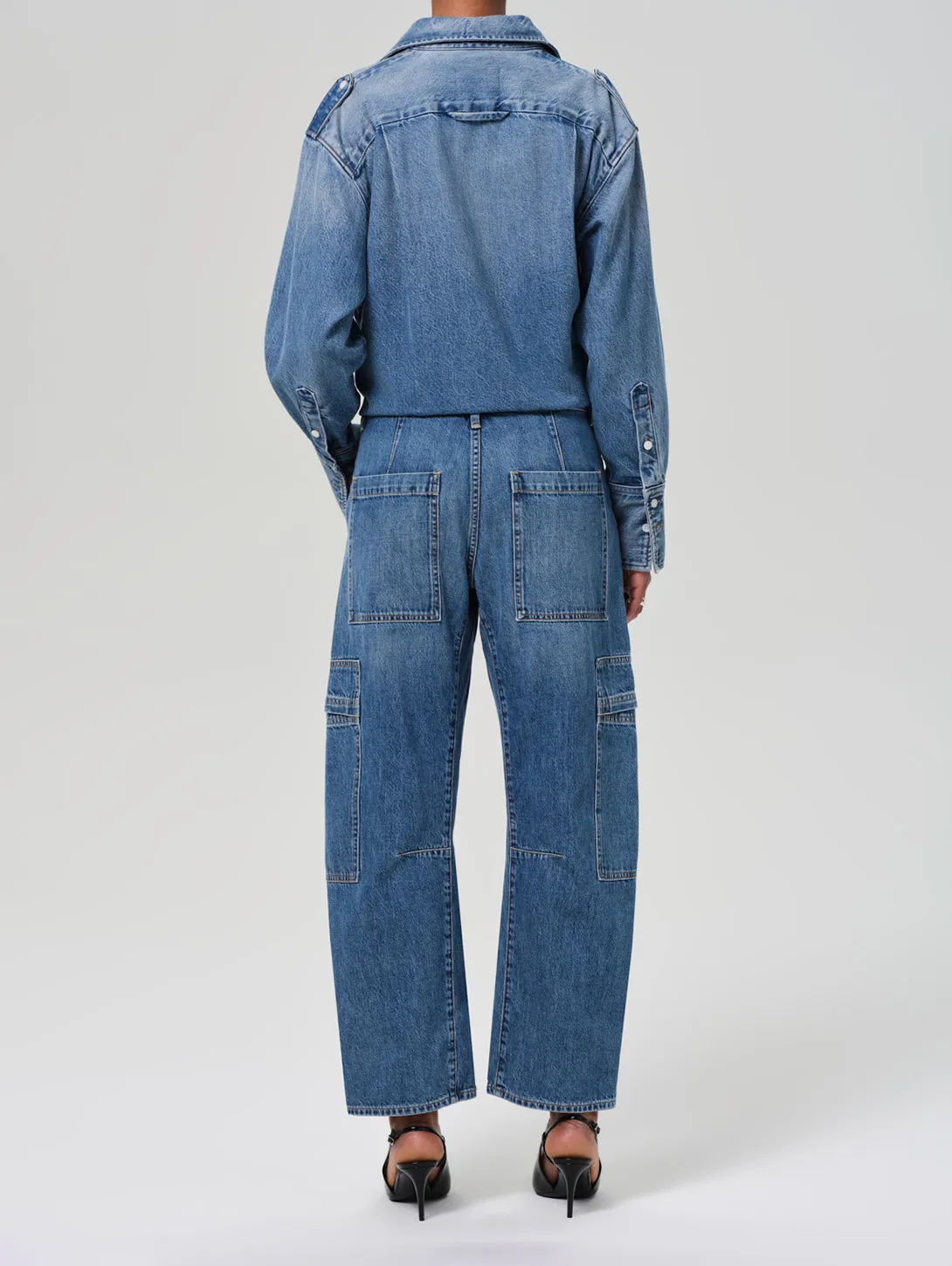 Marcelle Low Slung Cargo Jean - Elysian