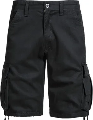 Men's Fashion Workout Shorts with Multi Pockets Zipper Button Slim Fit Cargo Pants Active Workout Short Pants 2025