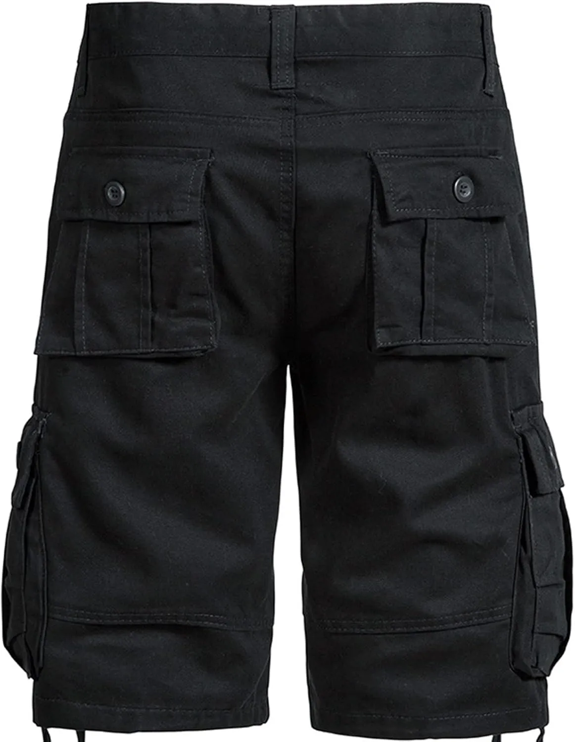 Men's Fashion Workout Shorts with Multi Pockets Zipper Button Slim Fit Cargo Pants Active Workout Short Pants 2025