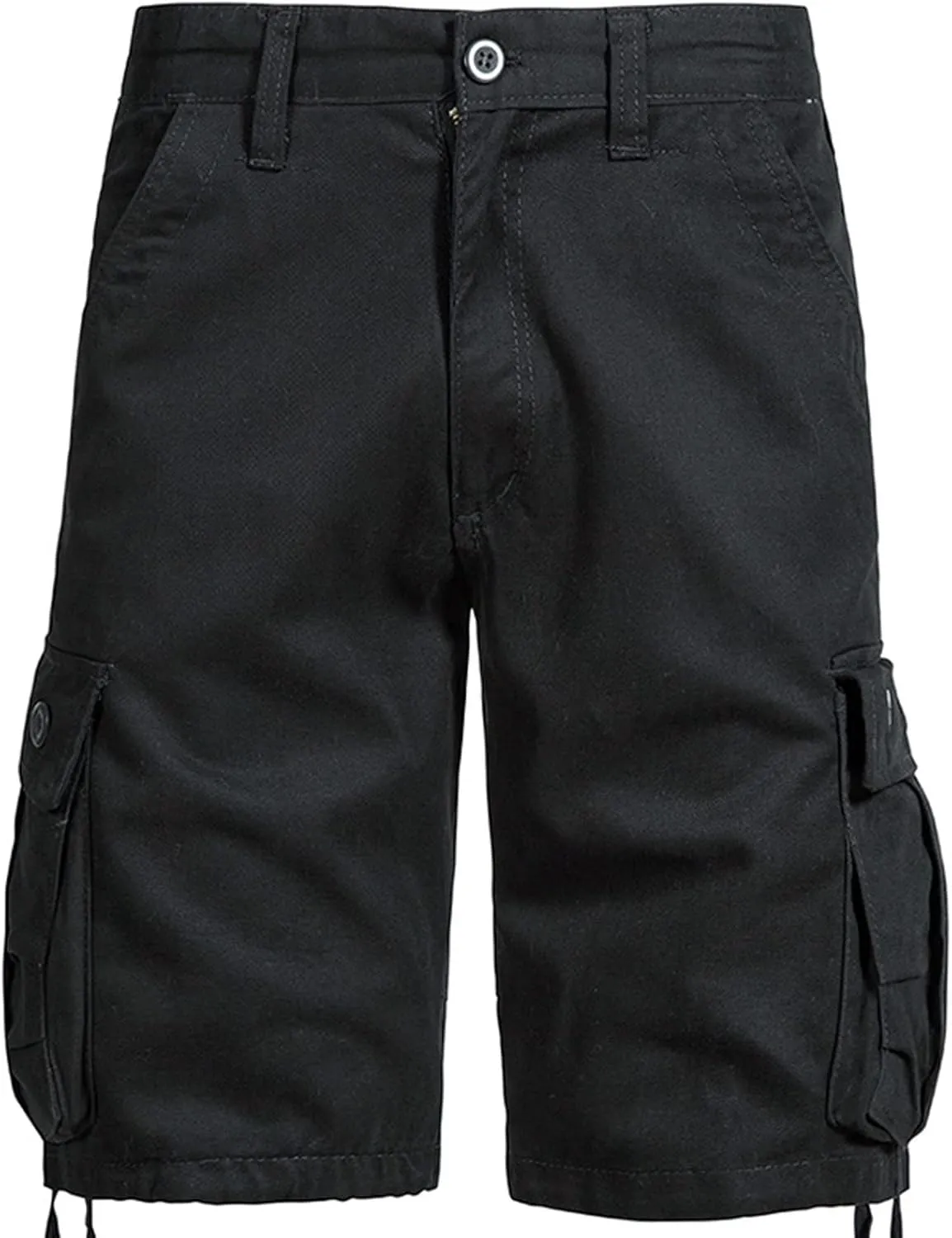 Men's Fashion Workout Shorts with Multi Pockets Zipper Button Slim Fit Cargo Pants Active Workout Short Pants 2025