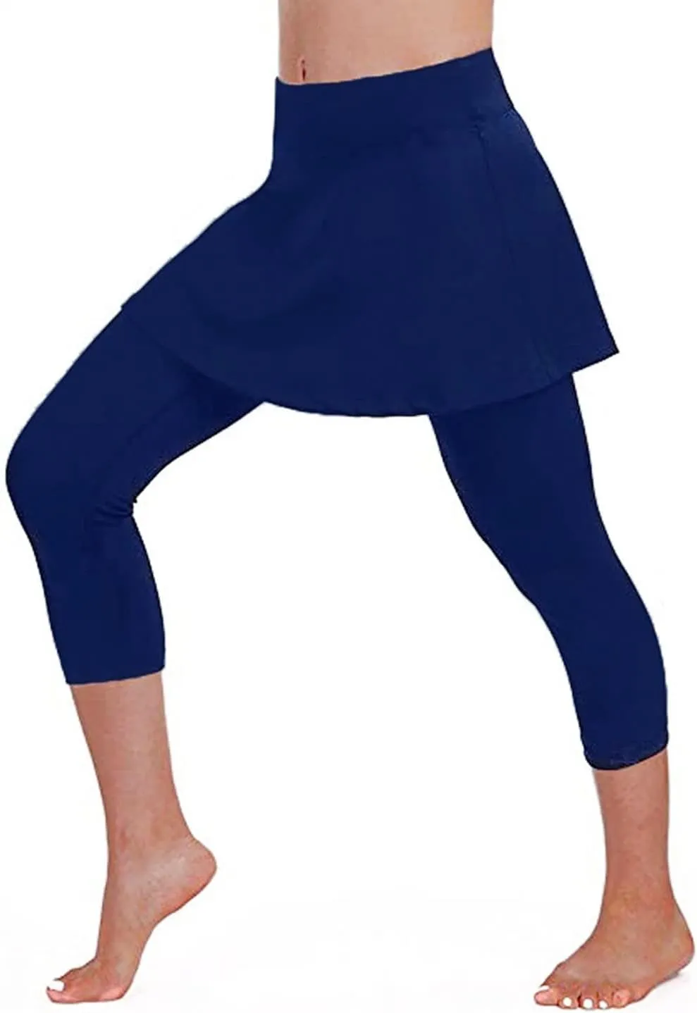 Tennis Skirted Leggings with Pockets for Women Active Skort Athletic Ruffle Pleated Golf Skapri with Skirt 2025