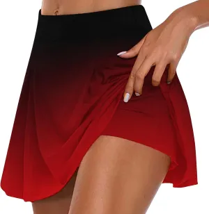 Tennis Skorts for Women Elastic High Waisted Athletic Mini Skirt with Built-in Shorts 2025 Summer Workout Yoga Shorts