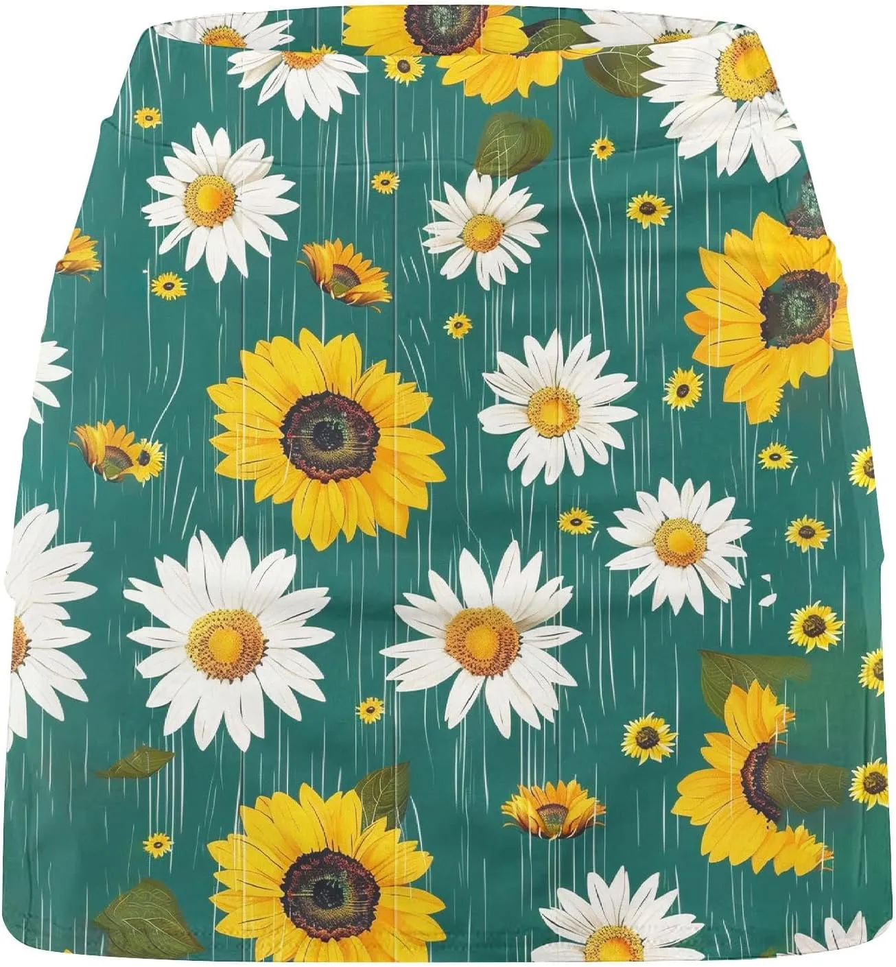 Women Athletic Shorts Trendy Summer Print High Waist Yoga Pant Tennis Skirt Built in Shorts Workout Lounge Golf Skirt