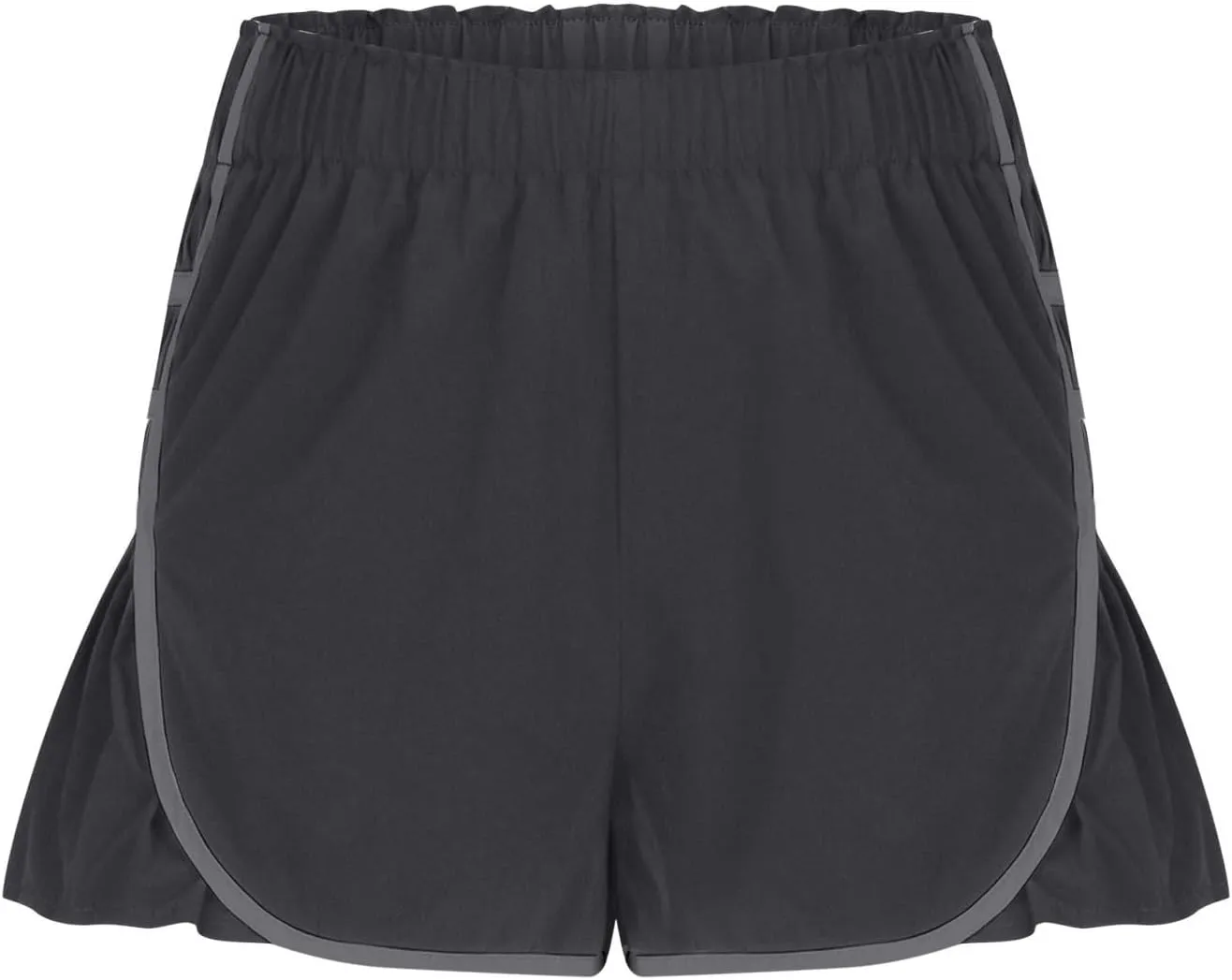 Womens High Waisted Shorts Elastic Summer Workout Casual Lounge Shorts Wide Leg Pleated Tennis Loose Short Casual Pant