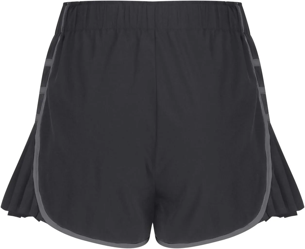 Womens High Waisted Shorts Elastic Summer Workout Casual Lounge Shorts Wide Leg Pleated Tennis Loose Short Casual Pant
