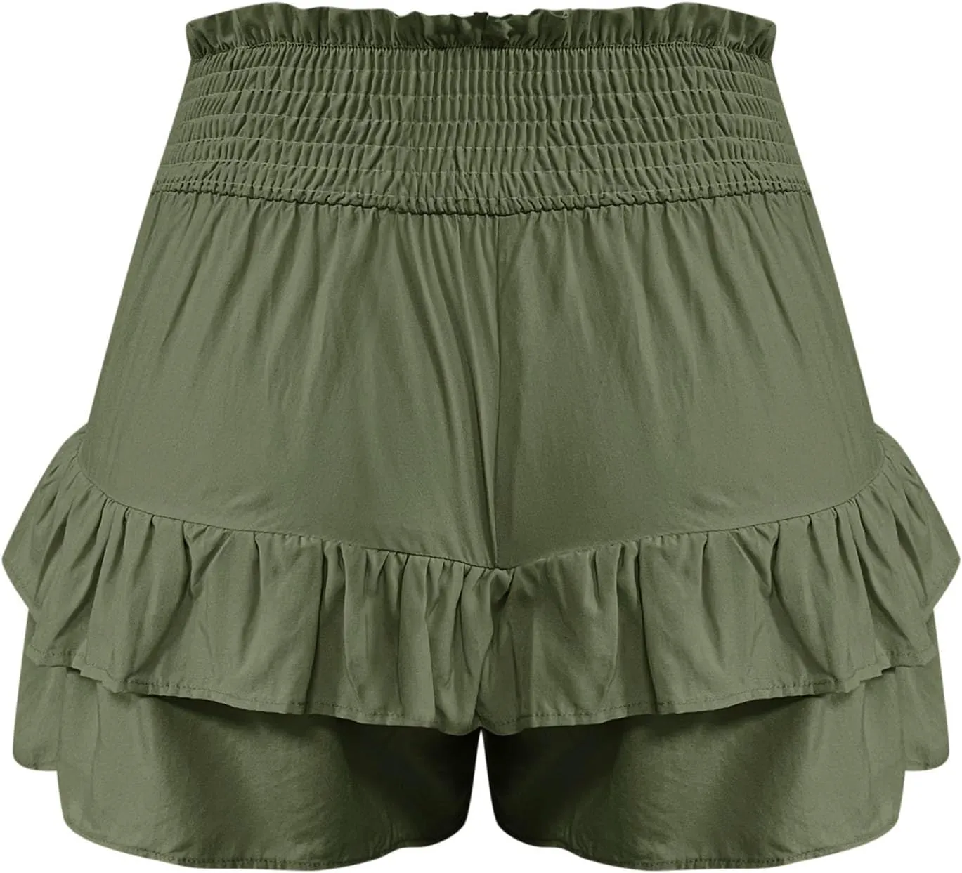 Xiaojmake Tennis Shorts for Women Pleated High Waisted Ruffle Tiered Flowy Short Casual Running Mini Skorts Boho Beach Shorts